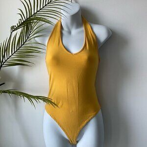 ☀️HOST  PICK ☀️ Forever 21 Yellow Bodysuit Small